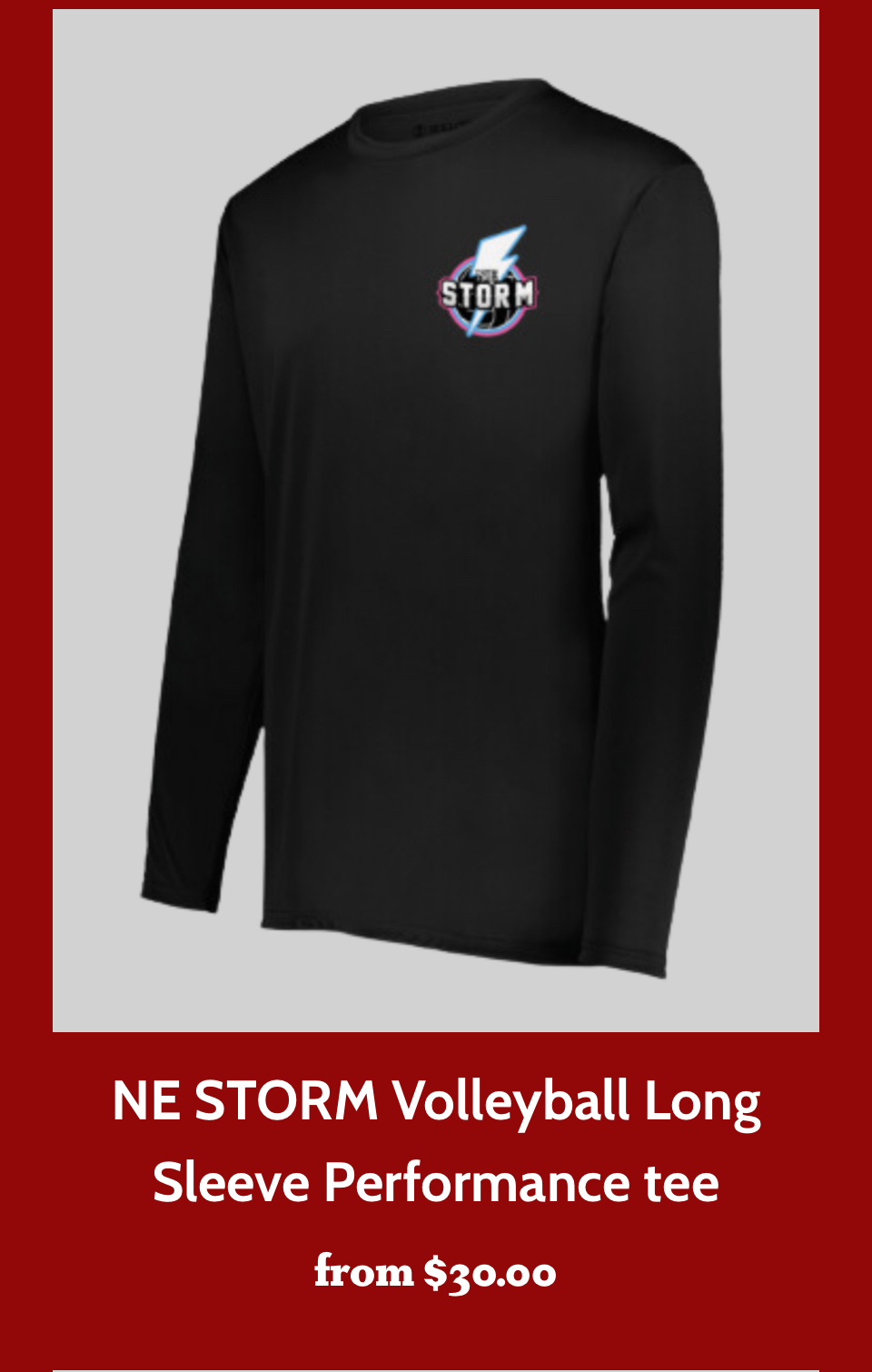 NE Storm Long Sleeve Performance