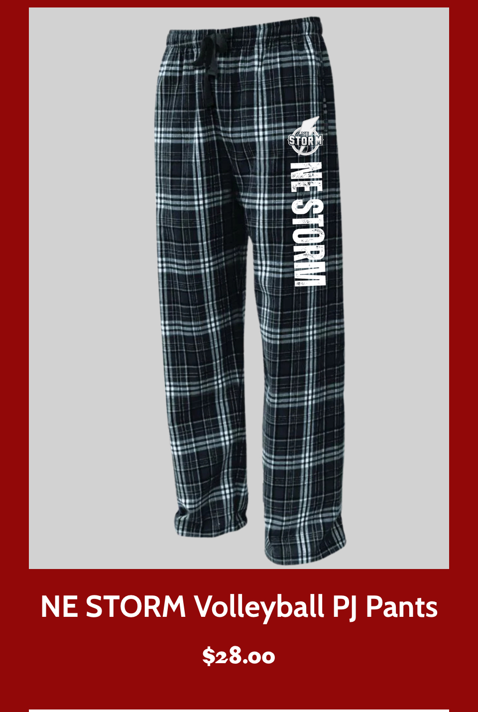 NE Storm Volleyball PJ Pants