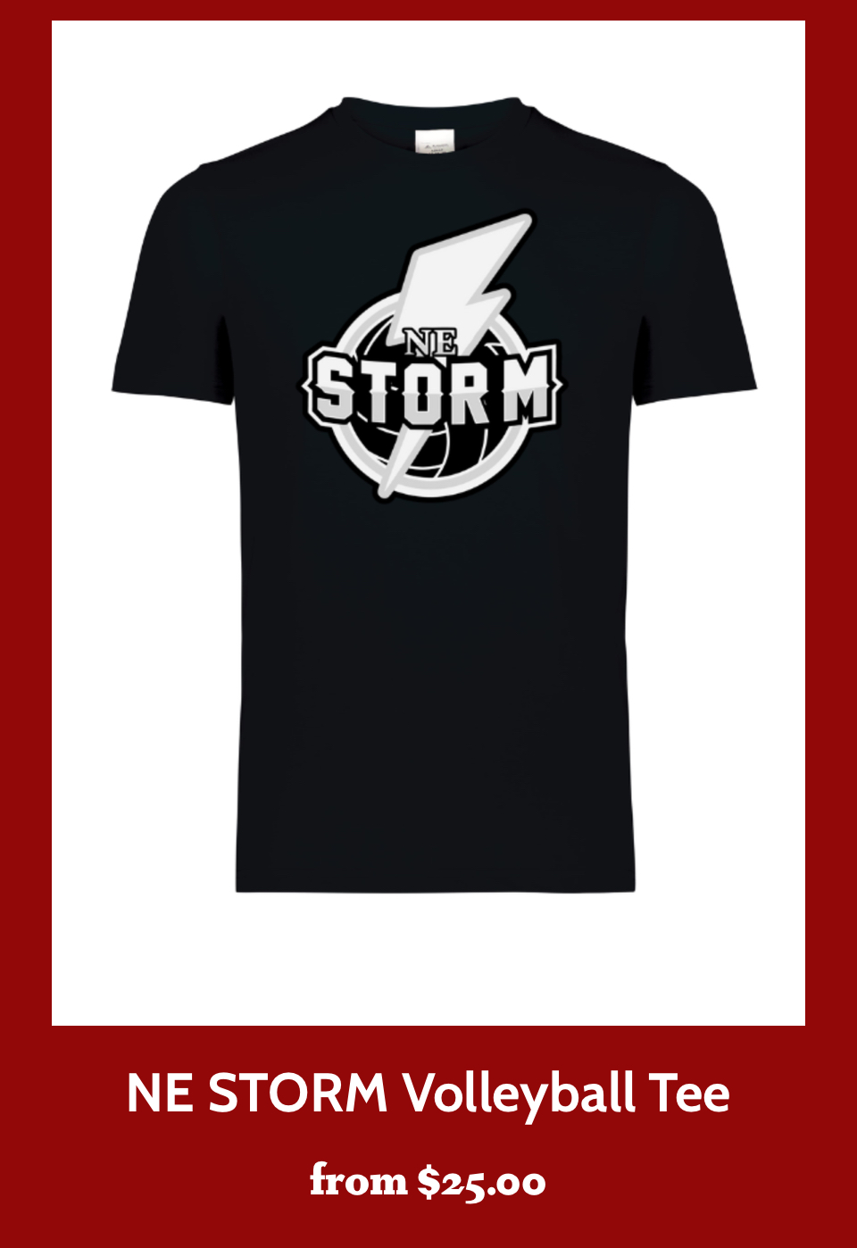 NE Storm Volleyball Tee